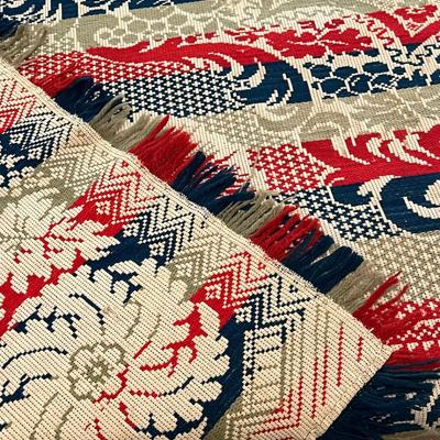 Phenominal Antique 19th C Double Jacquard Coverlet w Eagles