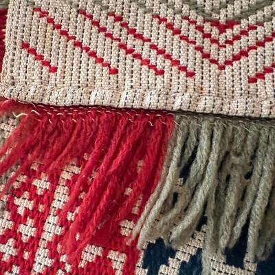 Phenominal Antique 19th C Double Jacquard Coverlet w Eagles