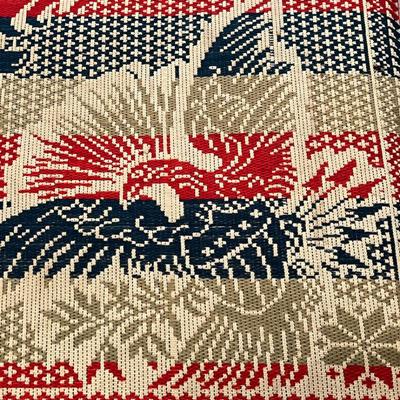 Phenominal Antique 19th C Double Jacquard Coverlet w Eagles