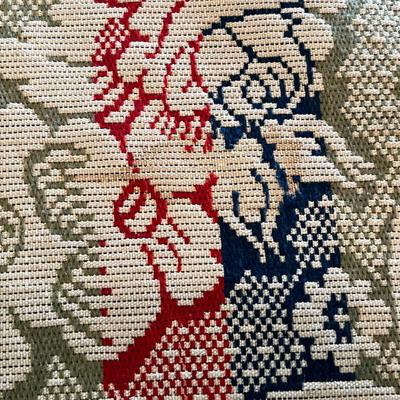 Phenominal Antique 19th C Double Jacquard Coverlet w Eagles