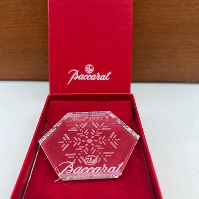 BACCARAT & ORREFORS Christmas Ornaments
