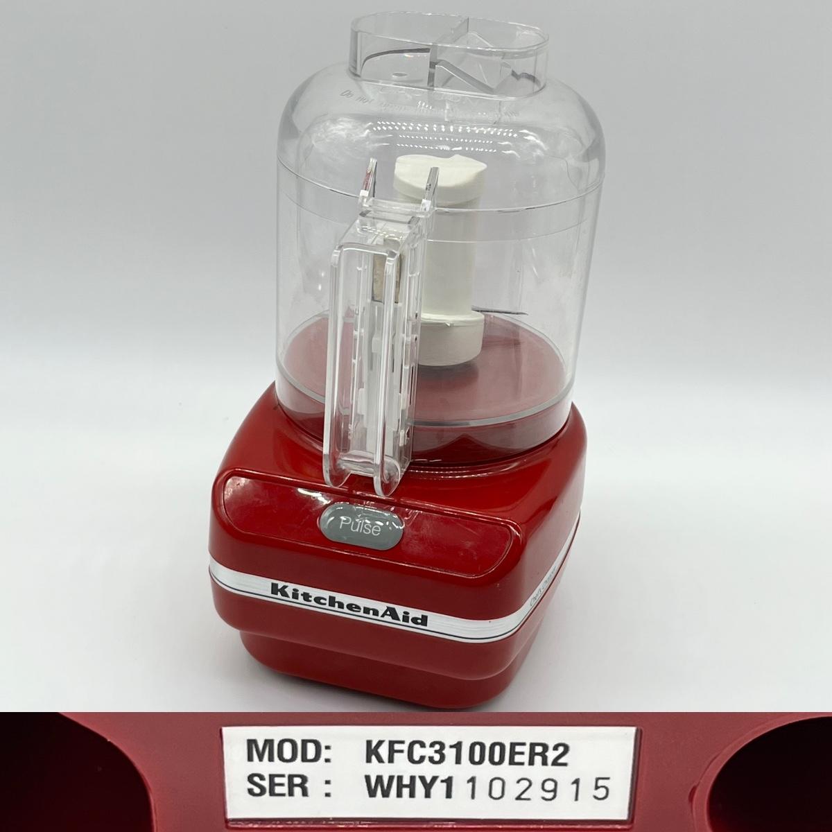 KITCHEN AID ~ 12 Cup Food Processor ~ With Attachments & Mini Chopper