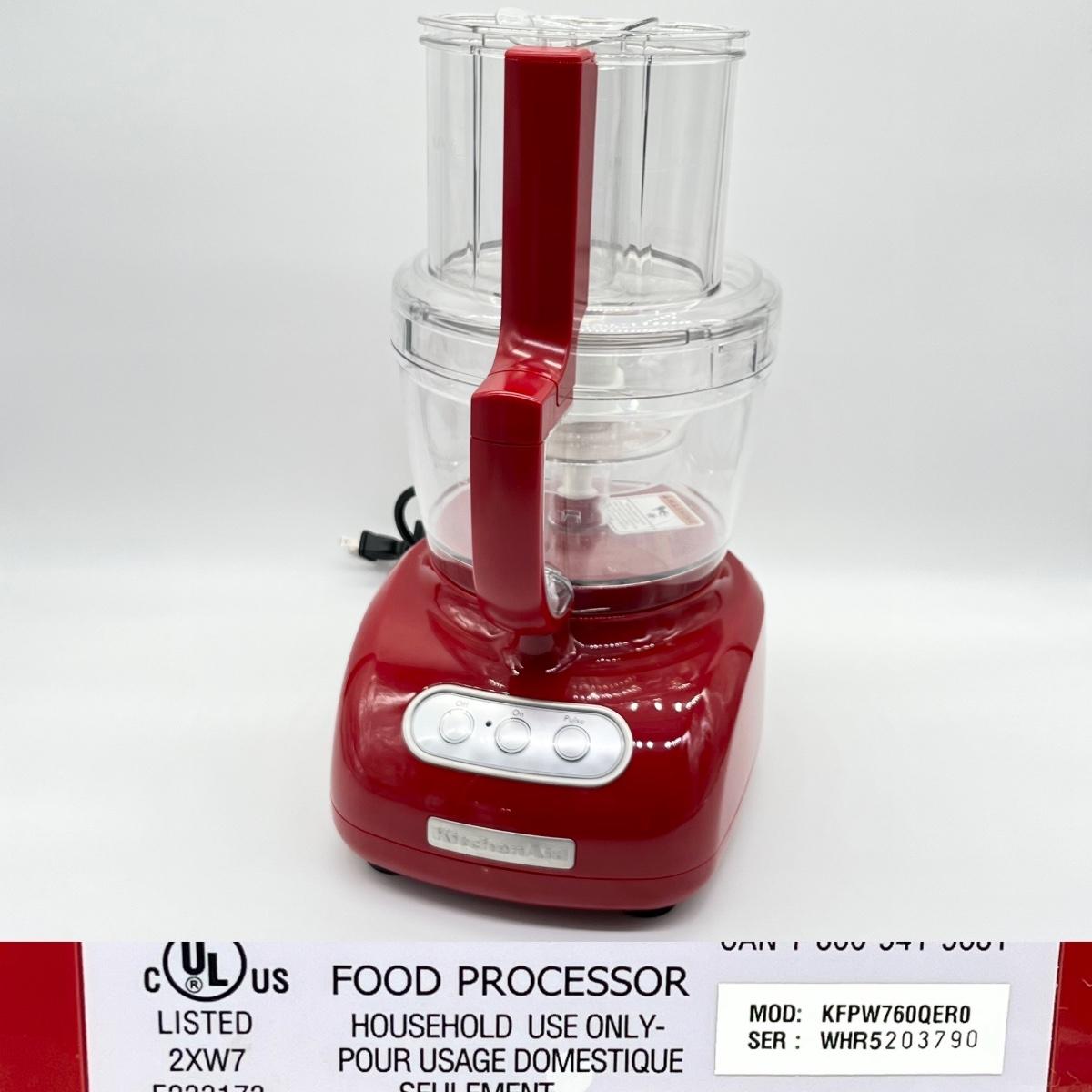 Kitchen Aid Chef's Chopper Mini Food Processor 3 Cups KFC3100ER2 Red