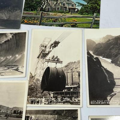 Vintage Lot of Various Old Souvenir Postcards Written Correspondence Black & White Monochrome