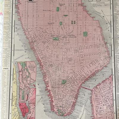Rare 1899 Rand MdNally Universal Atlas of the World