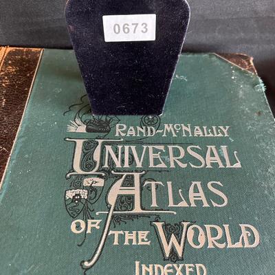 Rare 1899 Rand MdNally Universal Atlas of the World