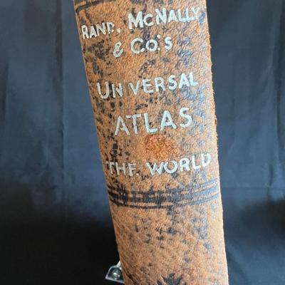 Rare 1899 Rand MdNally Universal Atlas of the World