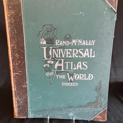 Rare 1899 Rand MdNally Universal Atlas of the World