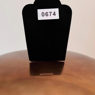 MCM Mid Century Modern Brass Floor Lamp Mushroom Shade