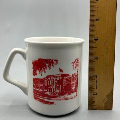 White and Red Pomona High School Class of 1942 50th Anniversary Reunion Mug Coffee Cup