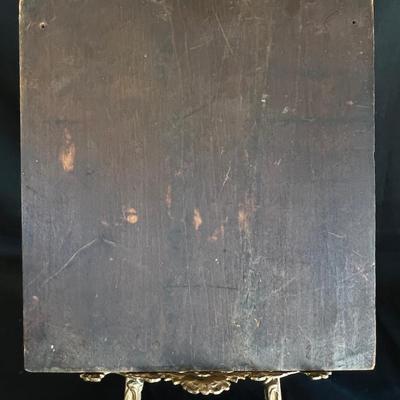 Folk Art Plaque w a Memorial Bronze Medal PROPATRIA