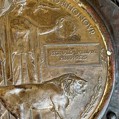 Folk Art Plaque w a Memorial Bronze Medal PROPATRIA
