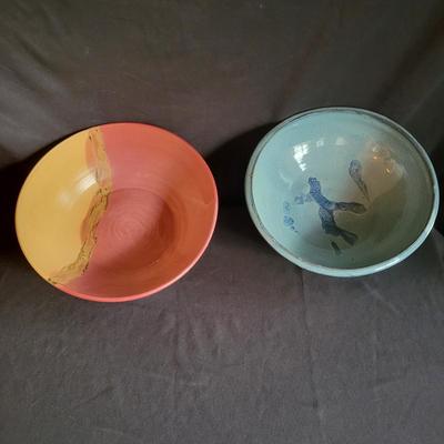 Two Pieces of Signed Pottery (DR-DW)