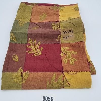Leaf Print Table Cloth