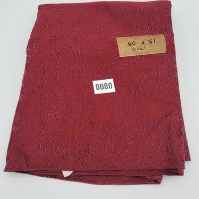 Dark Red Tablecloth