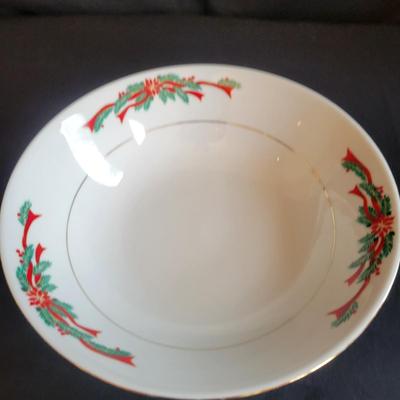 Assortment of Christmas China and Glass (DR-DW)