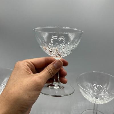 Lot of Small Retro Crystal Glass Drinking Dessert Cups Stemware
