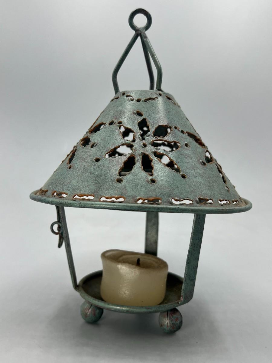 Retro Metal Candle Holder Hanging Lantern Modern Home Patio Decor