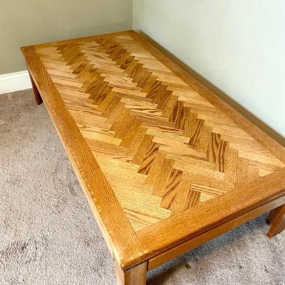 HERRINGBONE Mid Century Modern Coffee Table