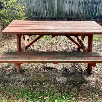 Wooden Picnic Table
