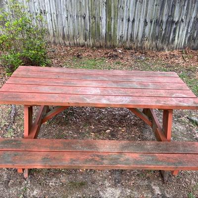 Wooden Picnic Table