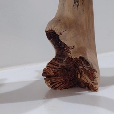 Parasite Jempinis Wood Carved Sperm Whale on Base