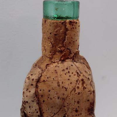 Corkwood Wrapped Wine Bottle Made in Italy