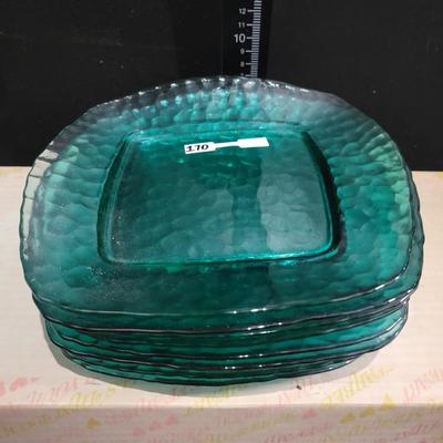 Teal Green Plates