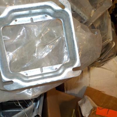 Pallet of 4x4 metal new electrical covers 2000 count.