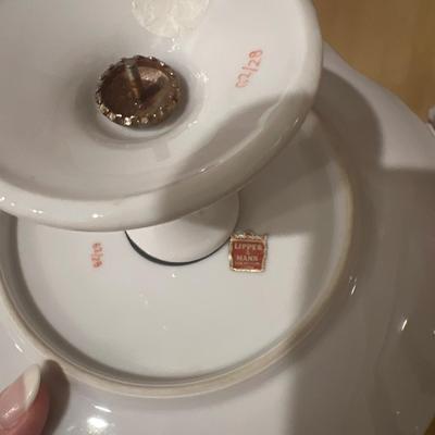 Tea pot and dessert platter