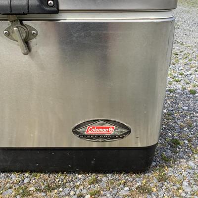 375 Coleman Steel Cooler