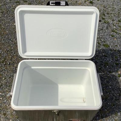 375 Coleman Steel Cooler