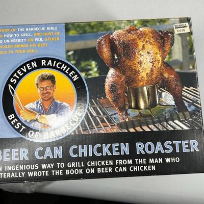 Steven Raichlen Best of Barbecue Beer Can Chicken Roaster Set
