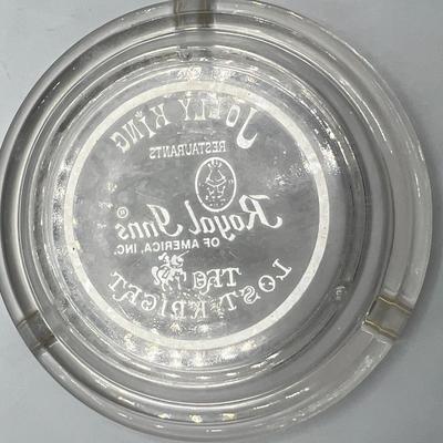 Vintage Jolly King Restaurants Royal Inn of America The Last Knight Glass Souvenir Ashtray
