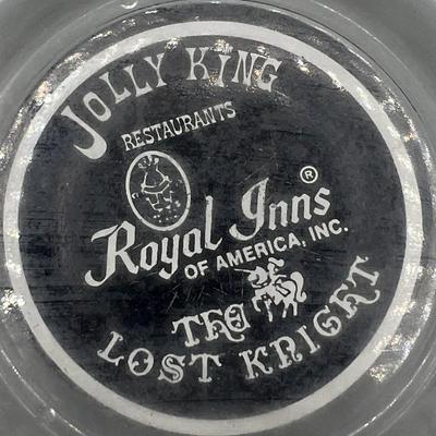 Vintage Jolly King Restaurants Royal Inn of America The Last Knight Glass Souvenir Ashtray