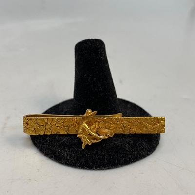 Vintage 12k Gold Filled Gold Panner Miner Tie Clip