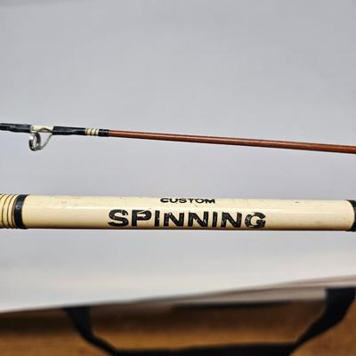 Custom Spinning 25470 Power Taper Vintage Fly Fishing Pole w/Case