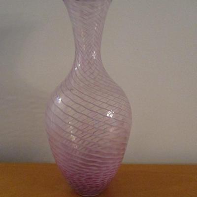 Handblown Glass Vase Signed