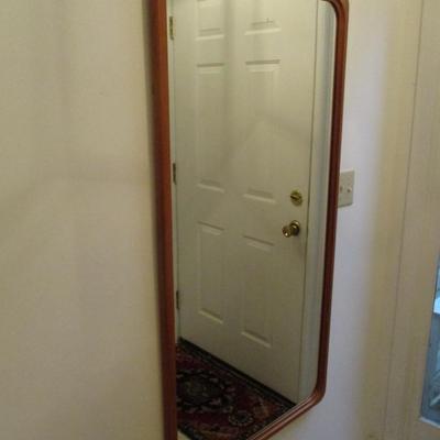 Solid Wood Framed Foyer Wall Mirror