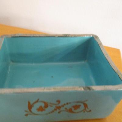 Hand Painted Ceramic Italian Trinket Box