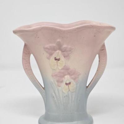 Vintage 1970s Pottery Orchid Vase