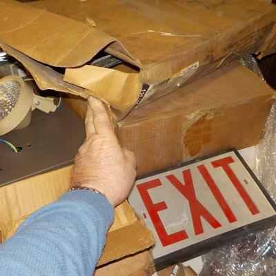 Exit signs and emergency lighting , count 250.