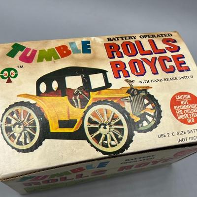 Vintage Tumble Battery Operated Rolls Royce Kids Toys Hong Kong