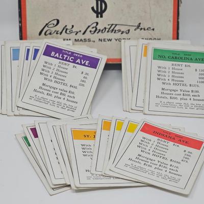 1935/36 Vintage Monopoly Set