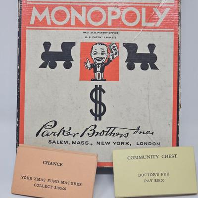 1935/36 Vintage Monopoly Set