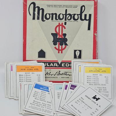 1930's Monopoly Set