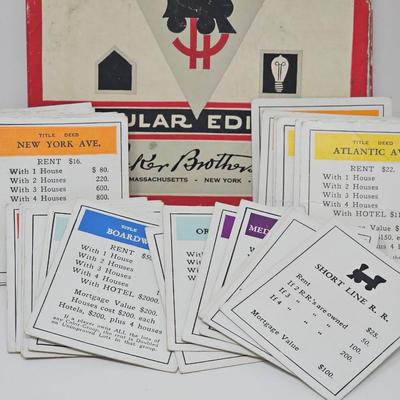 1930's Monopoly Set