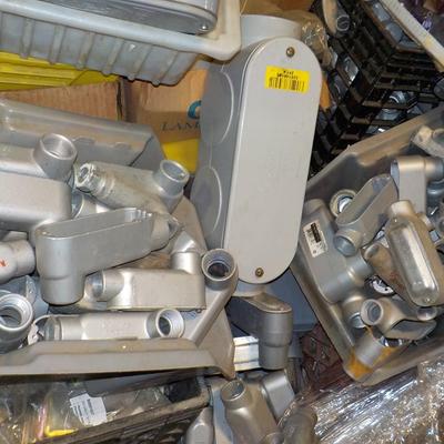 Conduit , ultra light, PVC, Junction boxes, brackets, covers, non metal count 2300.