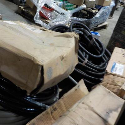 Flexi, PVC, Rolls different sizes full boxes electrical hose. 10 full boxes.