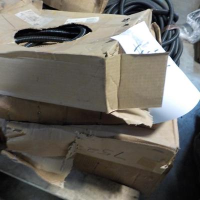 Flexi, PVC, Rolls different sizes full boxes electrical hose. 10 full boxes.
